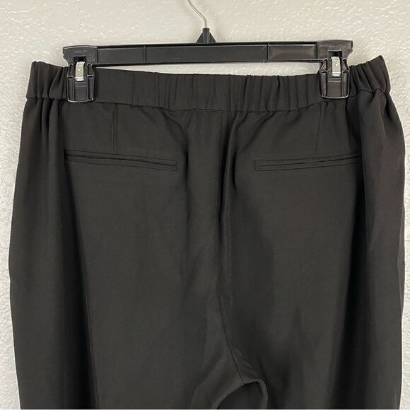 Trouve Womens Elastic Waist Tapered Leg Pleated Front Pull-On Pants Black Size 6 - Picture 5 of 5